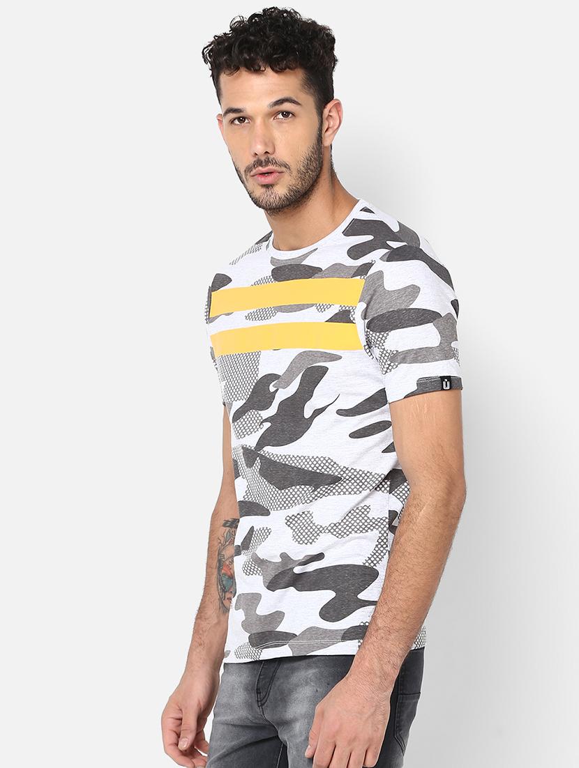 white camouflage print t-shirt - 16539815 - Zoom Image - 2