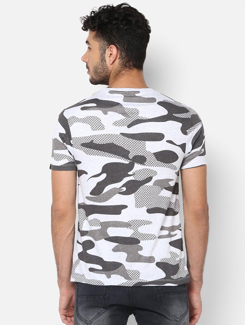 white camouflage print t-shirt - 16539815 - Zoom Image - 3
