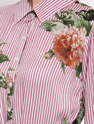 tie front striped shirt dress - 16539866 - Standard Image - 4