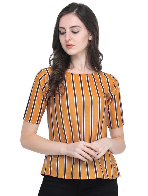 boat neck striped top - 16540606 - Very Small Image - 1