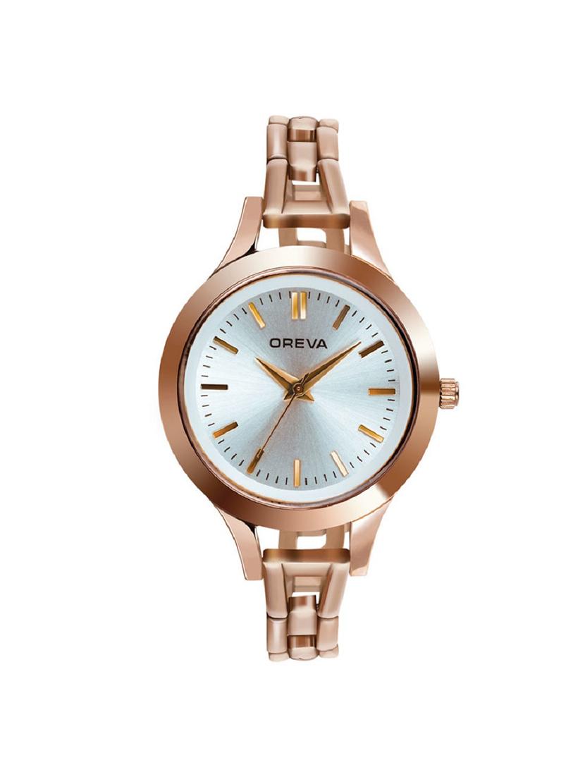 oreva round dial analog watch (3003-r-sl) - 16540686 - Zoom Image - 1