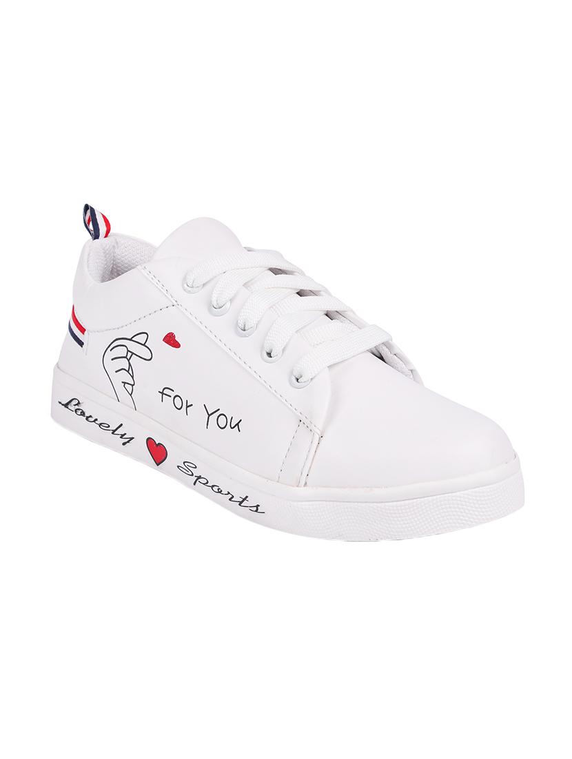 longwalk white leatherette lace-up sneakers - 16540846 - Zoom Image - 1