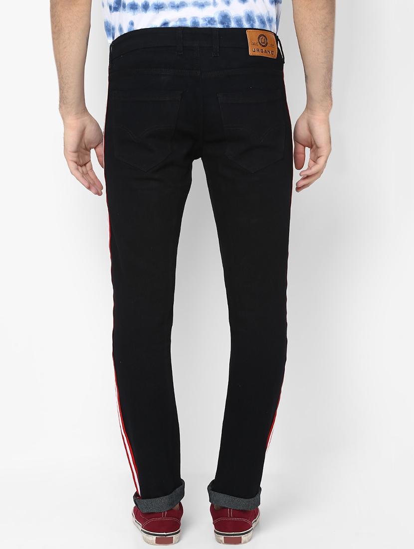 black solid side tape jeans - 16541798 - Zoom Image - 3