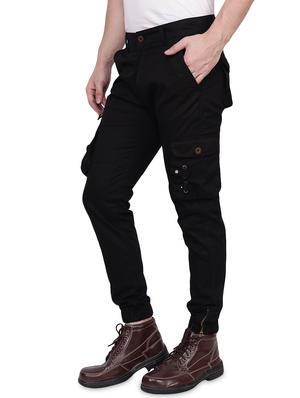 black solid cargo trouser - 16542028 - Standard Image - 2