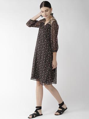 v- neck embellished shift dress - 16542515 - Standard Image - 2