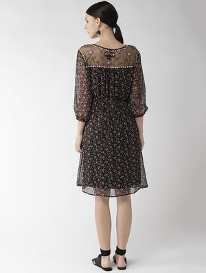 v- neck embellished shift dress - 16542515 - Standard Image - 3