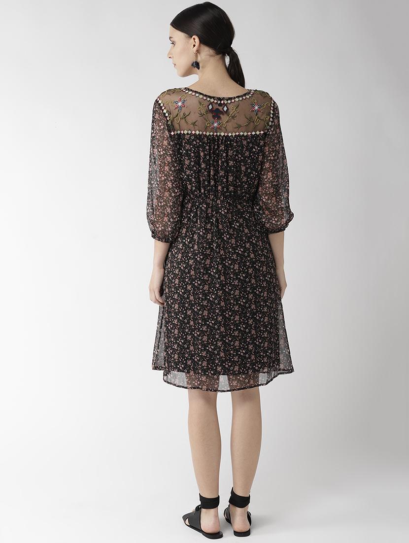 v- neck embellished shift dress - 16542515 - Zoom Image - 3