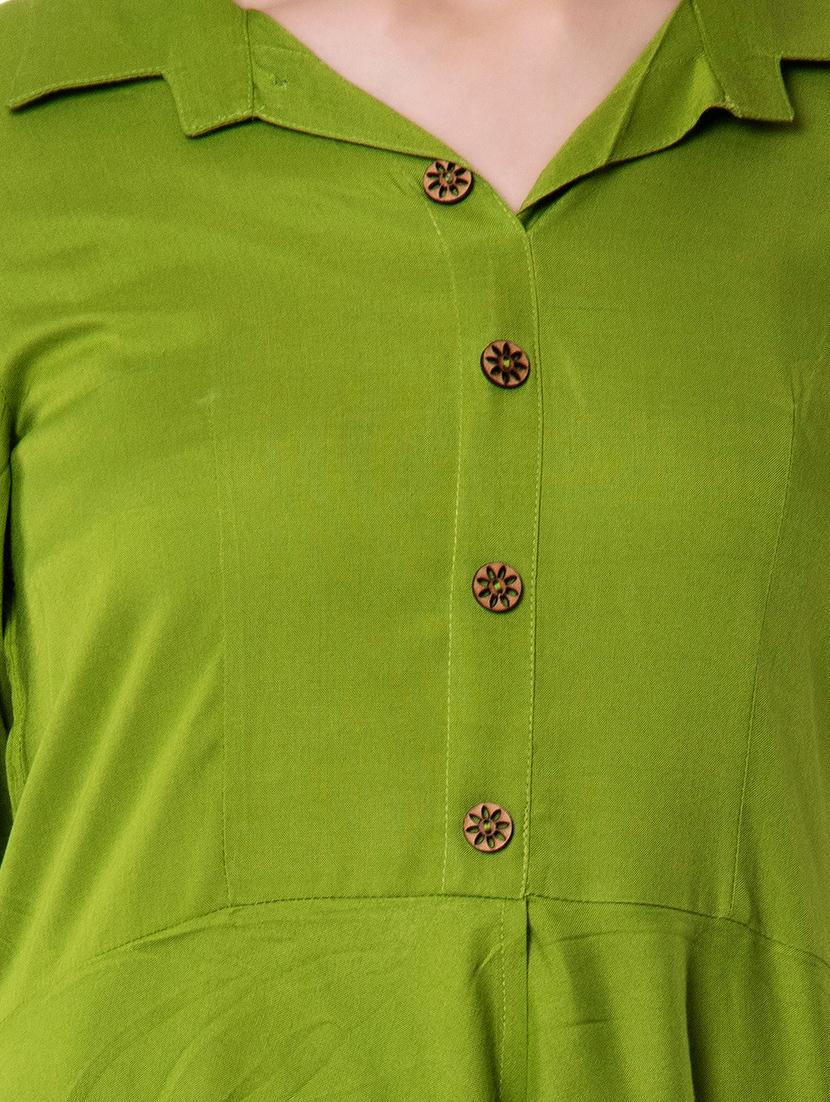 shirt collar layered tunic - 16542558 - Zoom Image - 4