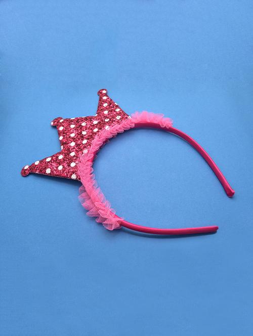 jewelz dark pink shiny crown design hairband - 16542634 - Standard Image - 1