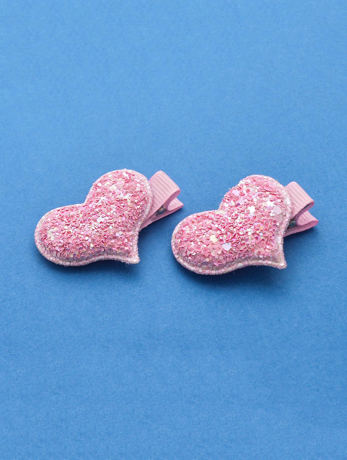 jewelz pair of light pink heart shaped clips for your little ones - 16542675 - Zoom Image - 1
