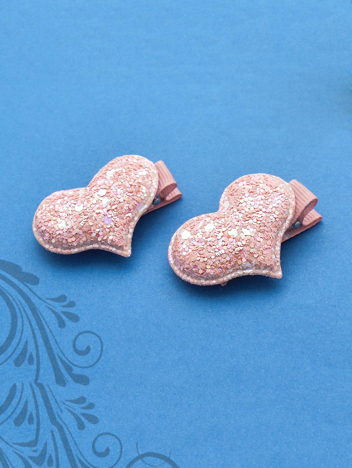 jewelz pair of pink heart shaped clips for your little ones - 16542677 - Zoom Image - 1