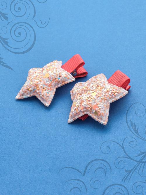 jewelz pair of off white coloured star shaped clips for your little ones - 16542681 - Standard Image - 1