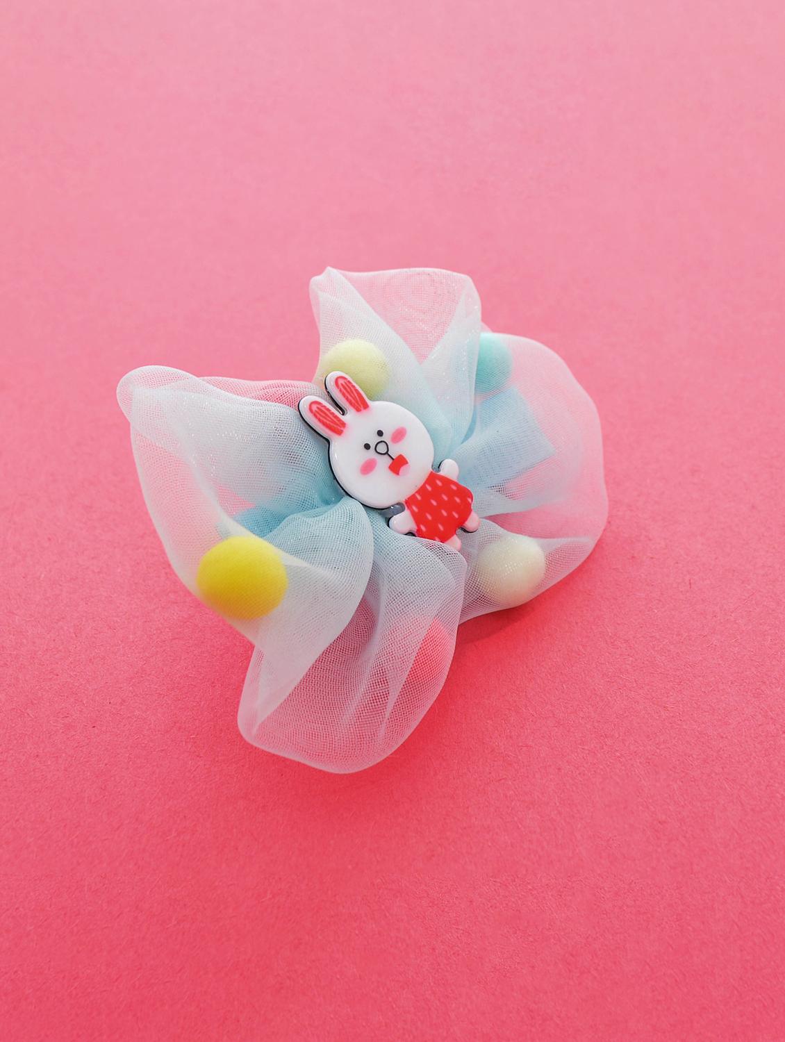 jewelz bunny and net design hair clip with multi colour pompom balls for kids - 16542699 - Zoom Image - 1