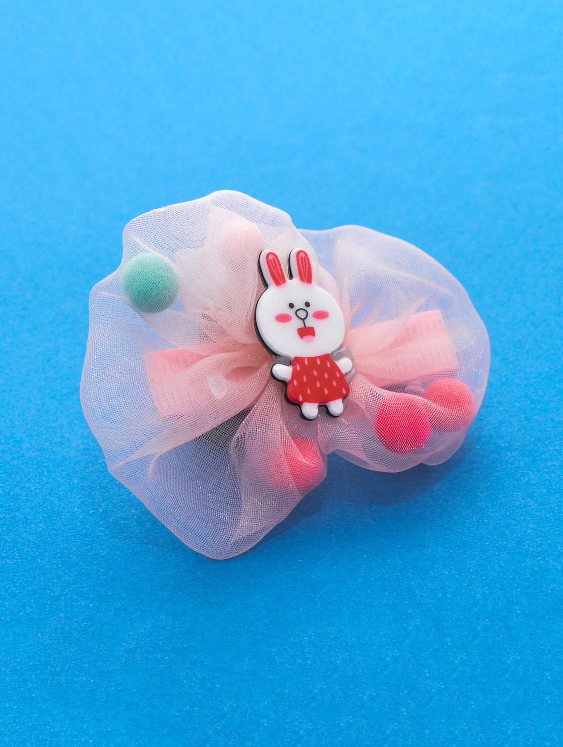jewelz bunny and net design hair clip with multi colour pompom balls for kids - 16542702 - Zoom Image - 1