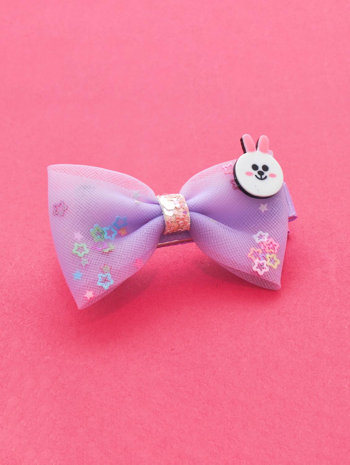 jewelz bunny and bow shaped hair clip with multi shiny stars for kids - 16542704 - Zoom Image - 1