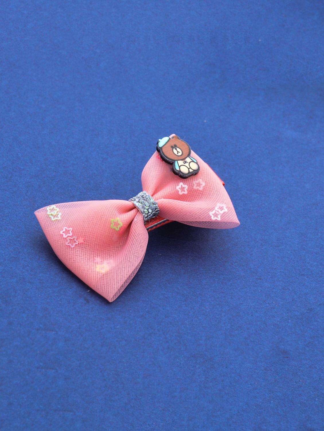 jewelz teddy bear and bow shaped hair clip with multi shiny stars for kids - 16542719 - Zoom Image - 1