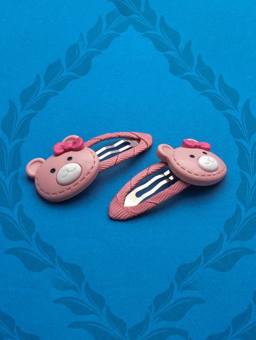 jewelz pair of cute teddy bear design hair clips for kids - 16542722 - Standard Image - 1