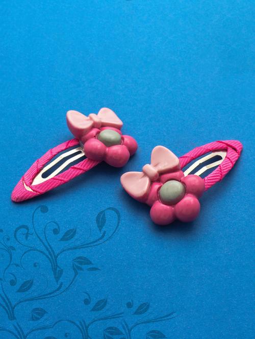 jewelz pair of bow and flower design hair clips for kids - 16542738 - Standard Image - 1