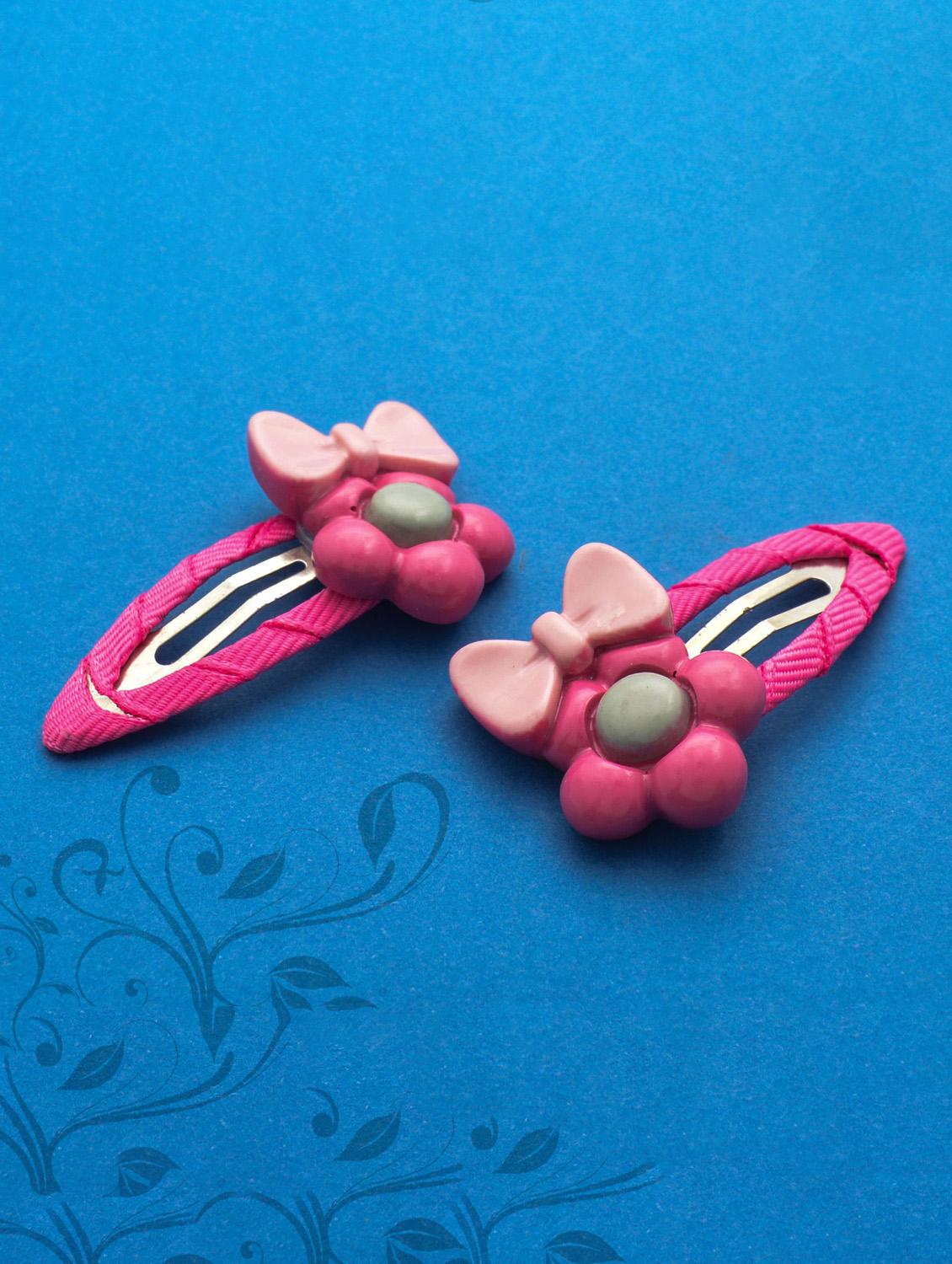 jewelz pair of bow and flower design hair clips for kids - 16542738 - Zoom Image - 1