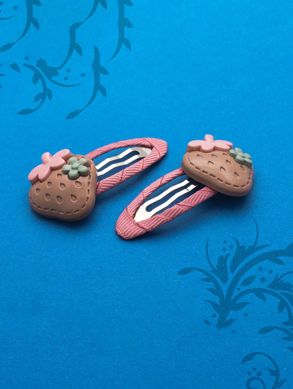 jewelz pair of straberry and flower design hair clips for kids - 16542743 - Zoom Image - 1