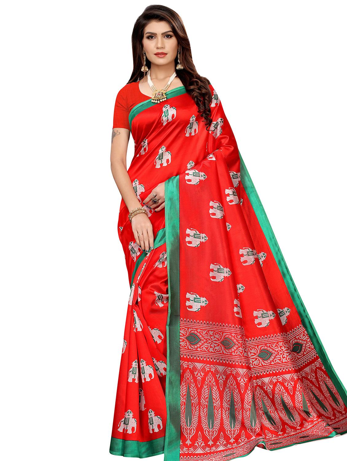 conversational mysore silk saree with blouse - 16542794 - Zoom Image - 1