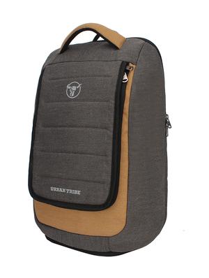 brown polyester laptop backpack - 16543456 - Standard Image - 4