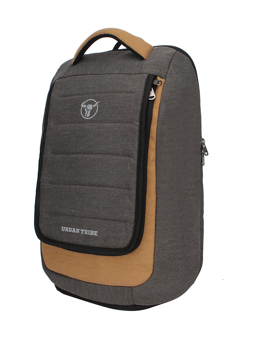 brown polyester laptop backpack - 16543456 - Zoom Image - 4