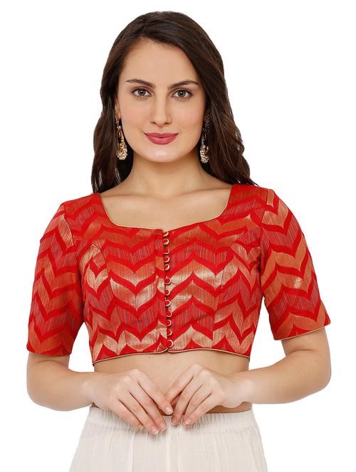 chevron printed blouse - 16543670 - Standard Image - 1