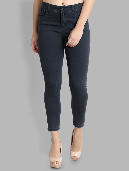 high rise ankle length jeans - 16544591 - Standard Image - 1