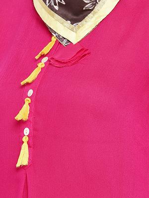 solid asymmetric kurta - 16545075 - Standard Image - 4