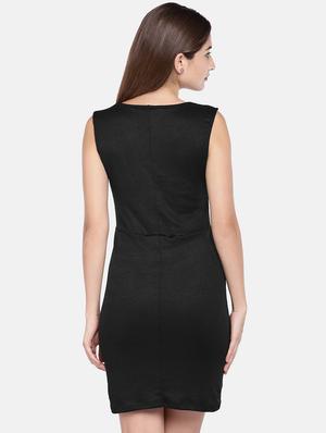 square neck solid bodycon dress - 16545215 - Standard Image - 3