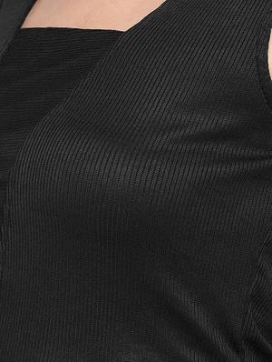 square neck solid bodycon dress - 16545215 - Standard Image - 5