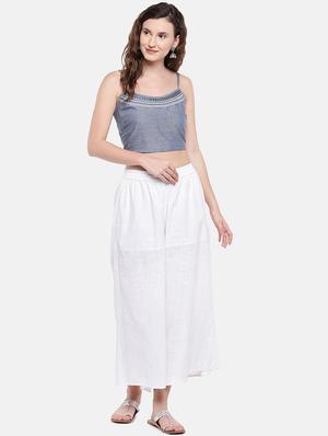 embroidered solid blouse - 16545238 - Standard Image - 4