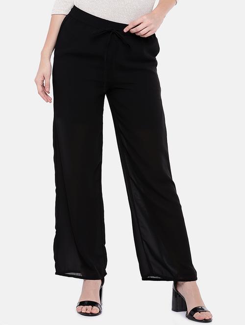 drawstring solid straight palazzo - 16545380 - Standard Image - 1