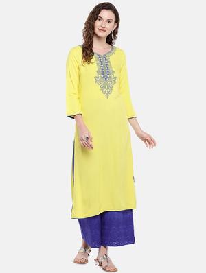 blue cotton palazzo - 16545389 - Standard Image - 4