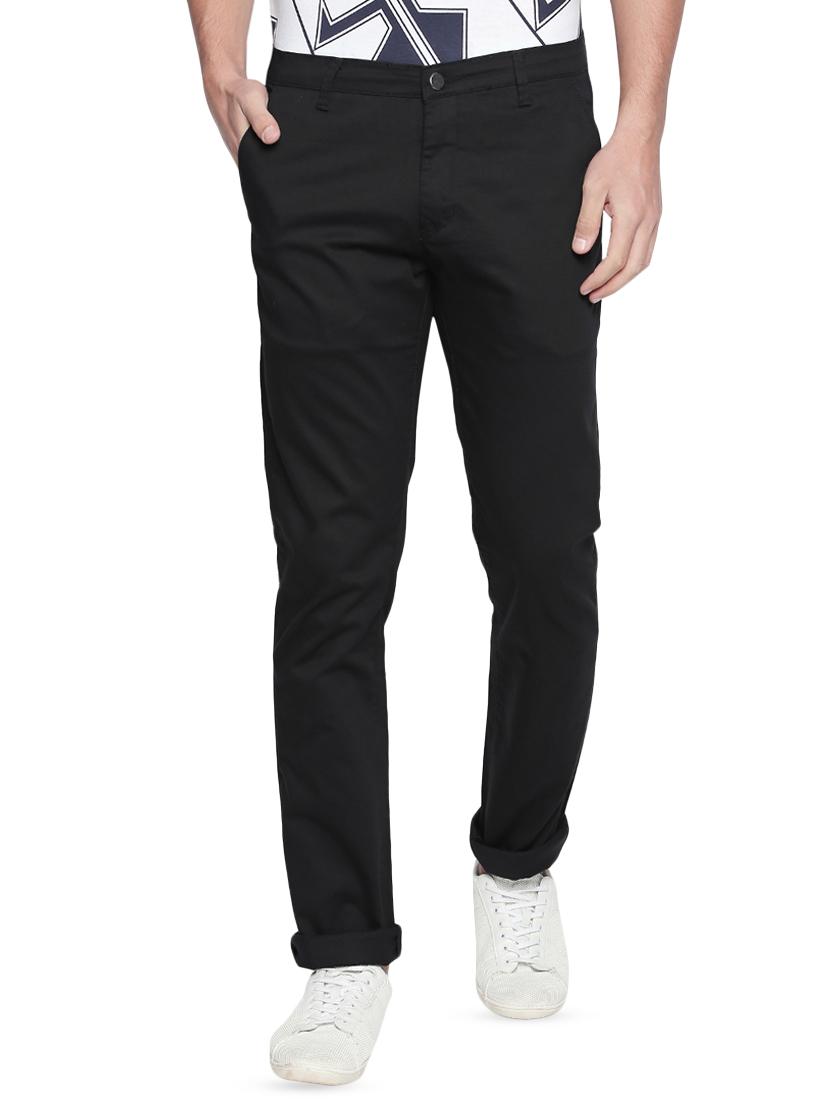 black solid chinos - 16545465 - Zoom Image - 1