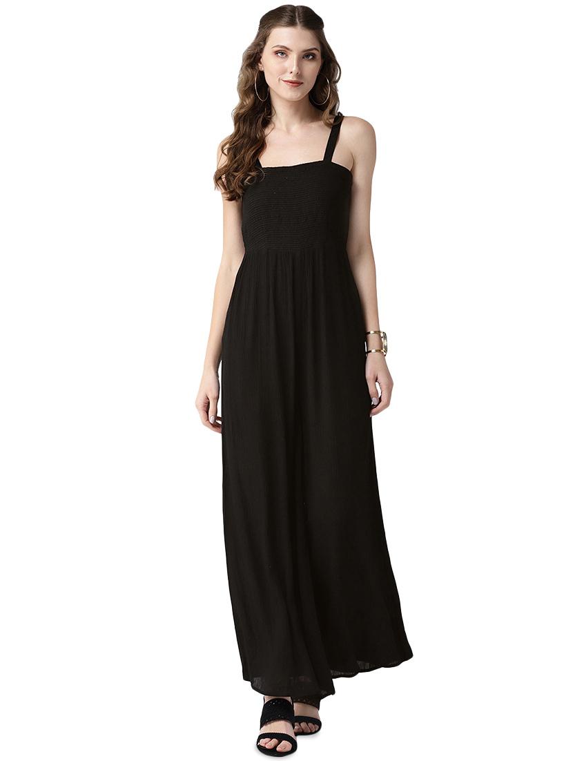 embellished detail smocked maxi dress - 16545744 - Zoom Image - 1