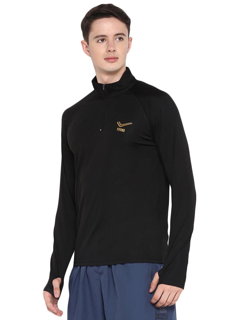 black solid raglan t-shirt - 16545976 - Zoom Image - 2
