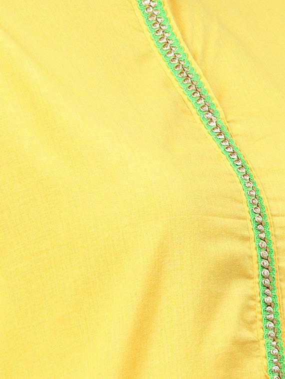 bell sleeves kurta palazzo set - 16546096 - Zoom Image - 4