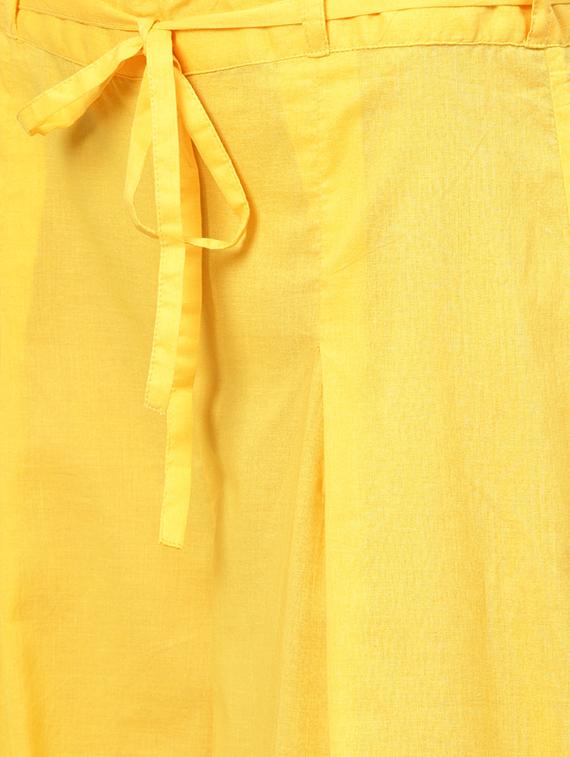 bell sleeves kurta palazzo set - 16546096 - Zoom Image - 5