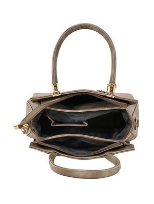 brown leatherette (pu) regular handbag - 16546108 - Standard Image - 3