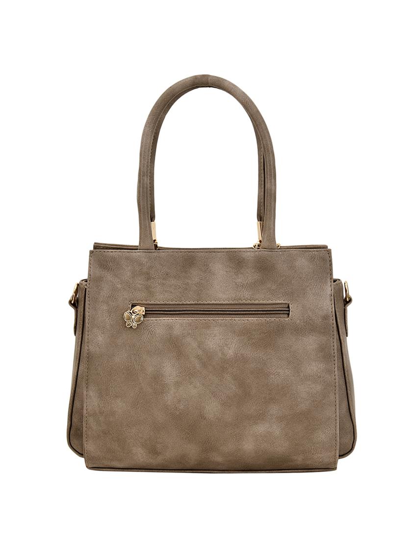 brown leatherette (pu) regular handbag - 16546108 - Zoom Image - 2