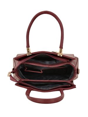 wine leatherette (pu) regular handbag - 16546111 - Standard Image - 3