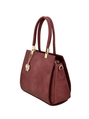 wine leatherette (pu) regular handbag - 16546111 - Standard Image - 4