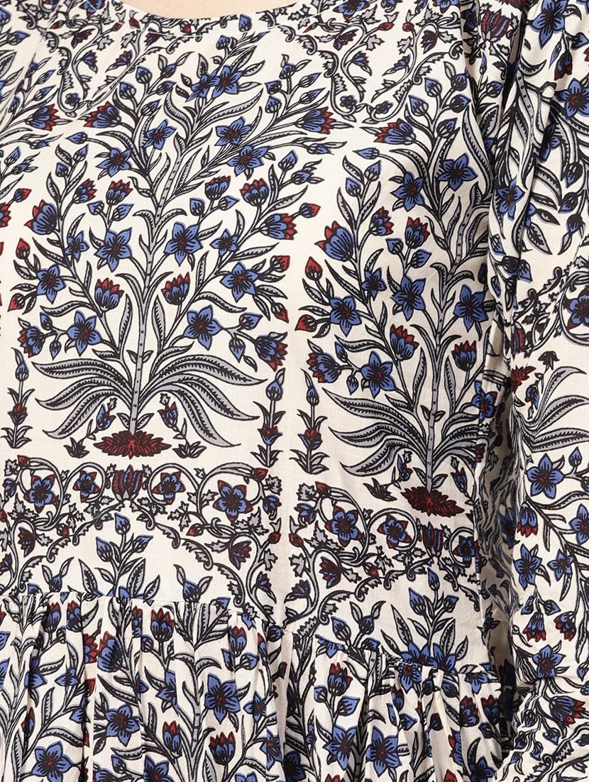 floral a-line kurta - 16546571 - Zoom Image - 4