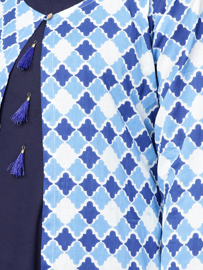 printed layered kurta - 16546576 - Zoom Image - 5