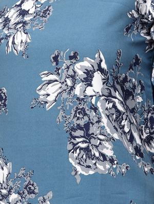tie up sleeved floral a-line dress - 16546610 - Standard Image - 4