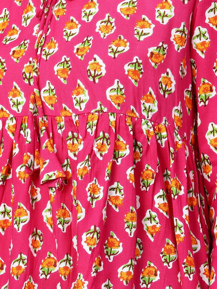 tie up neck block print top - 16546613 - Zoom Image - 5