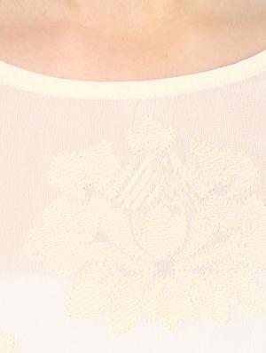 round neck embroidered top - 16547623 - Standard Image - 6