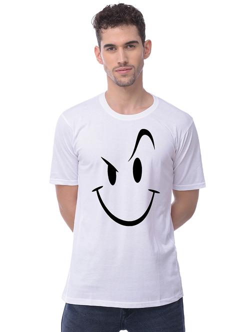 white chest print t-shirt - 16547705 - Standard Image - 1
